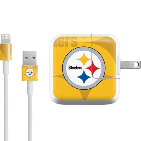 NFL Pittsburgh Steelers Double Vision iPad Charger (10W USB) Skin
