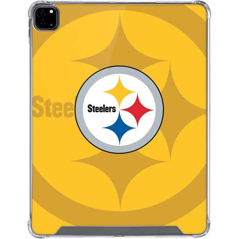NFL Pittsburgh Steelers Double Vision iPad Pro 12.9in (2020) Clear Case