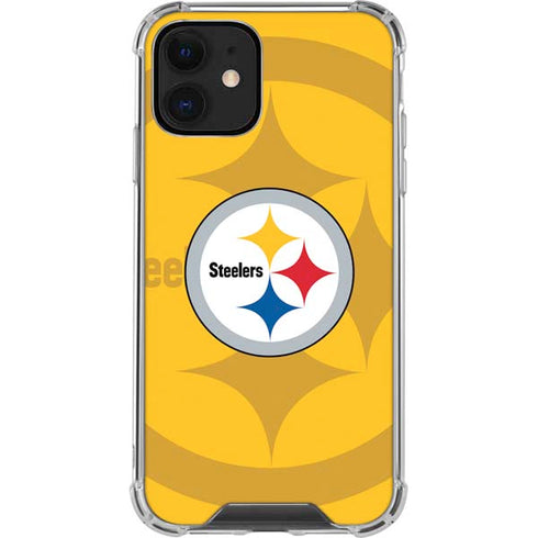 NFL Pittsburgh Steelers Double Vision iPhone 12 Clear Case