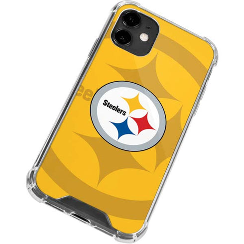 NFL Pittsburgh Steelers Double Vision iPhone 12 Clear Case