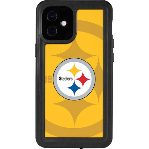 NFL Pittsburgh Steelers Double Vision iPhone 12 Mini Waterproof Case