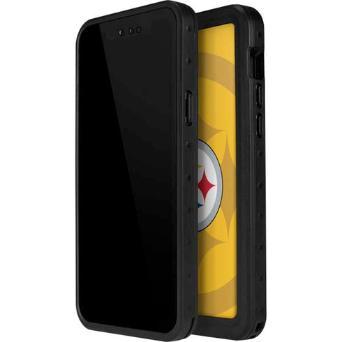 NFL Pittsburgh Steelers Double Vision iPhone 12 Mini Waterproof Case