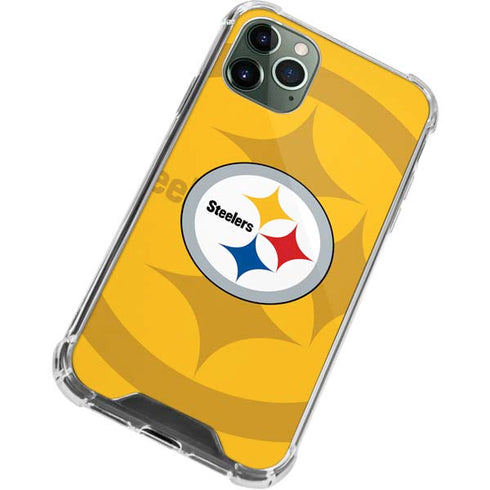 NFL Pittsburgh Steelers Double Vision iPhone 12 Pro Clear Case