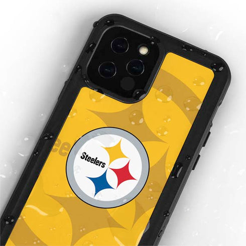 NFL Pittsburgh Steelers Double Vision iPhone 12 Pro Waterproof Case