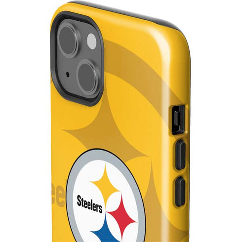 NFL Pittsburgh Steelers Double Vision iPhone 15 Plus Impact Case