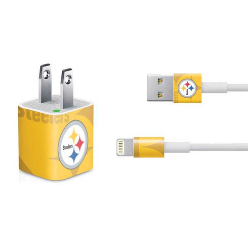 NFL Pittsburgh Steelers Double Vision iPhone Charger (5W USB) Skin