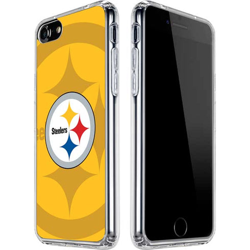 NFL Pittsburgh Steelers Double Vision iPhone SE (2nd & 3rd Gen) Clear Case