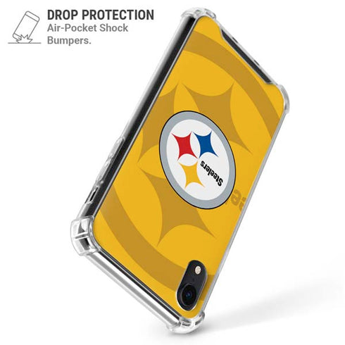 NFL Pittsburgh Steelers Double Vision iPhone XR Clear Case