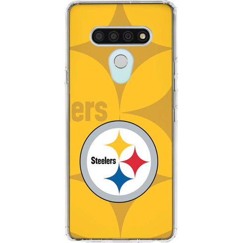 NFL Pittsburgh Steelers Double Vision LG Stylo 6 Clear Case