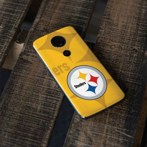 NFL Pittsburgh Steelers Double Vision Moto E5 Plus Skin
