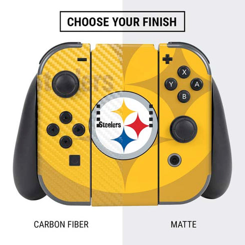 NFL Pittsburgh Steelers Double Vision Nintendo Switch Bundle Skin