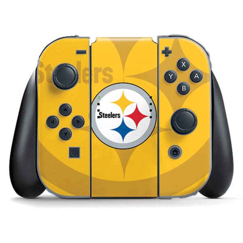 NFL Pittsburgh Steelers Double Vision Nintendo Switch (2017-2021) Joy-Con Controller Skin
