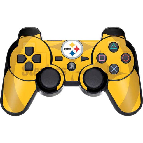 NFL Pittsburgh Steelers Double Vision PS3 Dual Shock wireless controller Skin