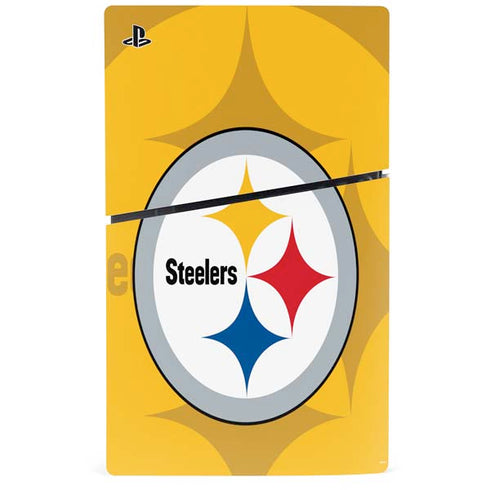 NFL Pittsburgh Steelers Double Vision PS5 Slim Disk Bundle Skin
