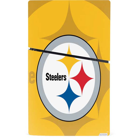 NFL Pittsburgh Steelers Double Vision PS5 Slim Digital Edition Bundle Skin