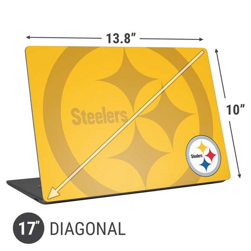 NFL Pittsburgh Steelers Double Vision Universal Laptop 17in (13.8 x 10in) Skin