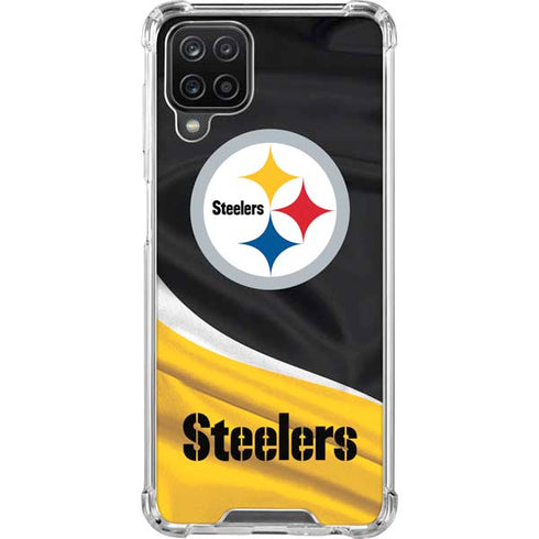 NFL Pittsburgh Steelers Galaxy A12 Clear Case