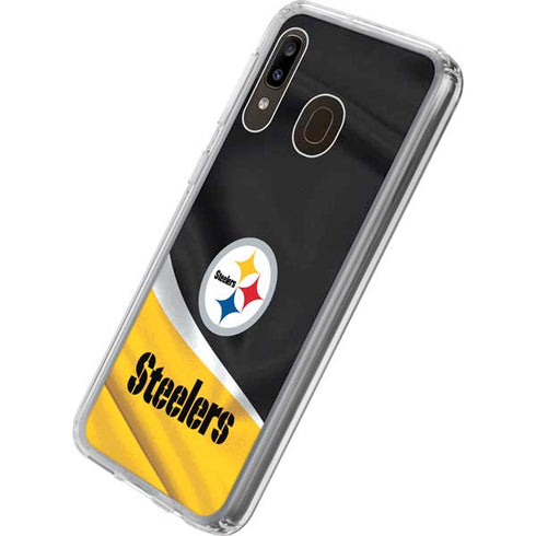 NFL Pittsburgh Steelers Galaxy A20 Clear Case