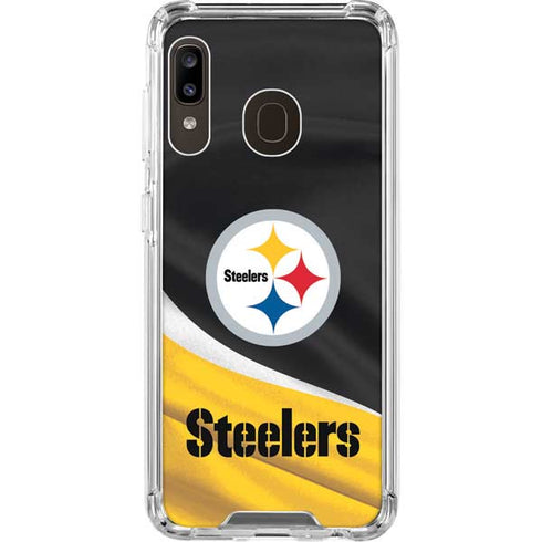 NFL Pittsburgh Steelers Galaxy A30 Clear Case