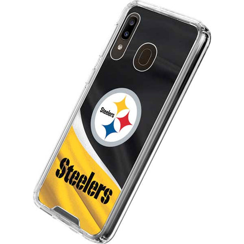 NFL Pittsburgh Steelers Galaxy A30 Clear Case