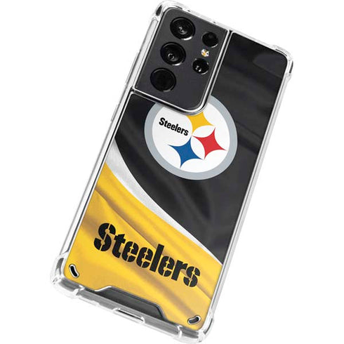 NFL Pittsburgh Steelers Galaxy S21 Ultra 5G Clear Case
