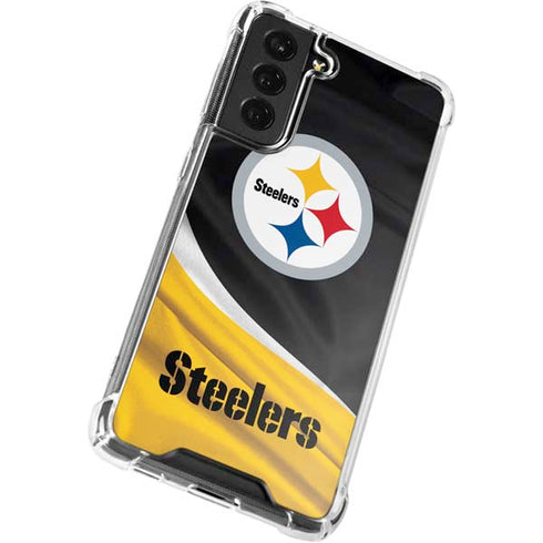 NFL Pittsburgh Steelers Galaxy S22 Plus Clear Case