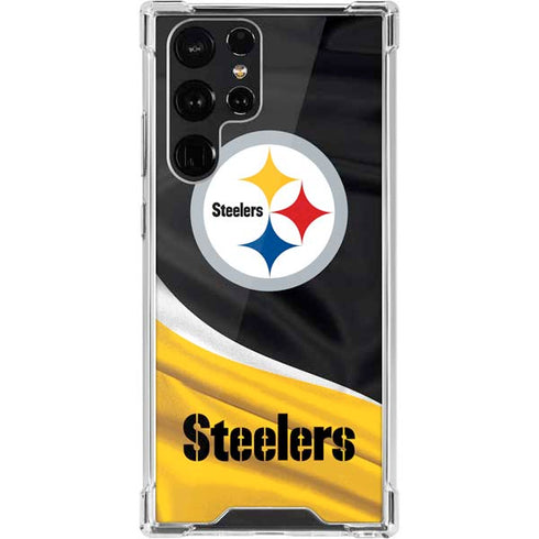 NFL Pittsburgh Steelers Galaxy S22 Ultra Clear Case