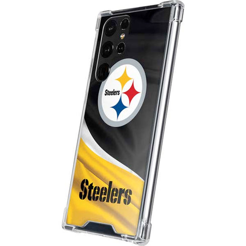 NFL Pittsburgh Steelers Galaxy S22 Ultra Clear Case