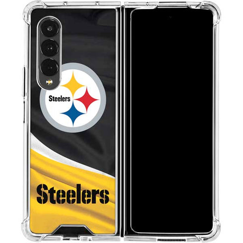NFL Pittsburgh Steelers Galaxy Z Fold4 5G Clear Case