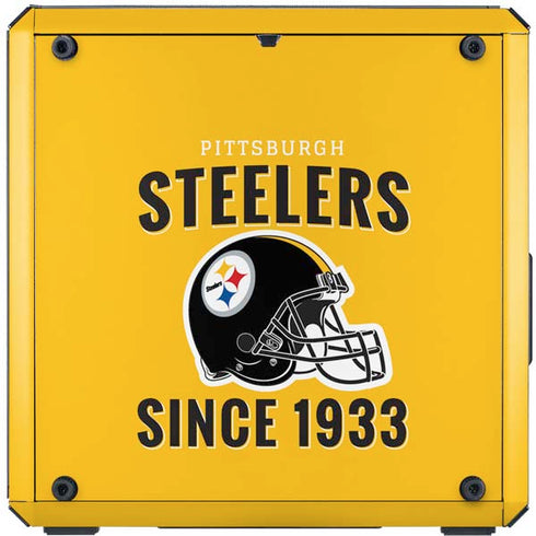 NFL Pittsburgh Steelers Helmet Cooler Master MasterBox Q300L Mini Tower Skin