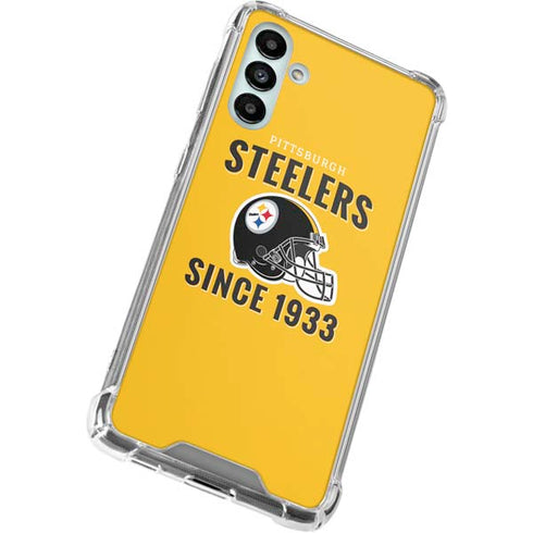NFL Pittsburgh Steelers Helmet Galaxy A13 5G Clear Case