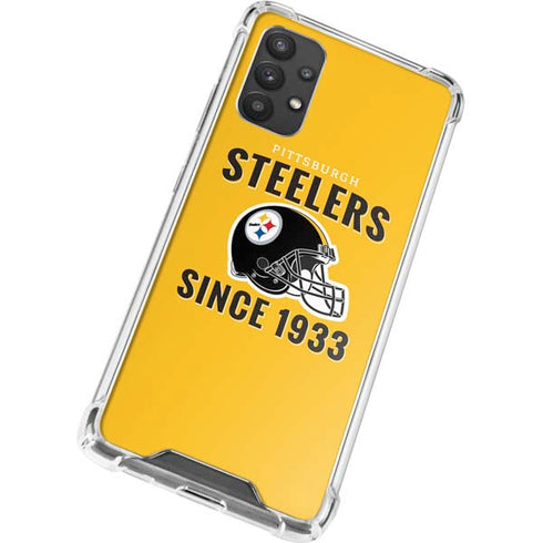 NFL Pittsburgh Steelers Helmet Galaxy A32 5G Clear Case