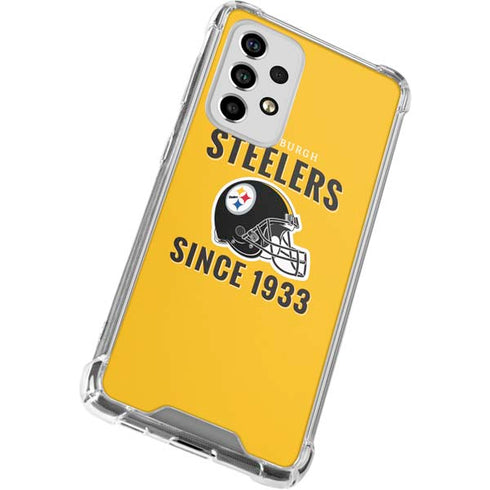 NFL Pittsburgh Steelers Helmet Galaxy A53 5G Clear Case