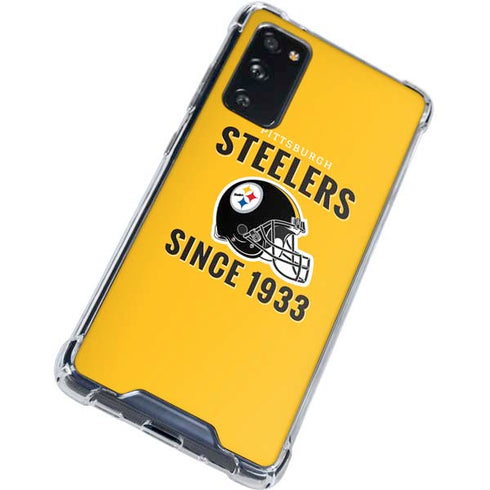 NFL Pittsburgh Steelers Helmet Galaxy S20 FE Clear Case