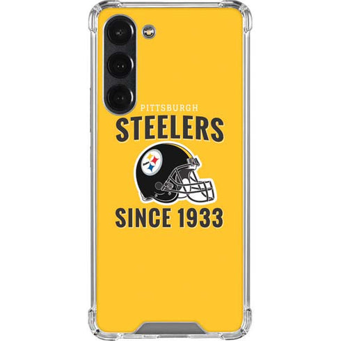 NFL Pittsburgh Steelers Helmet Galaxy S23 Plus Clear Case