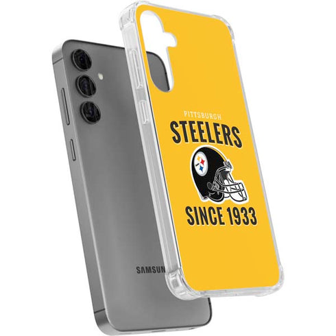 NFL Pittsburgh Steelers Helmet Galaxy S24 Plus Clear Case