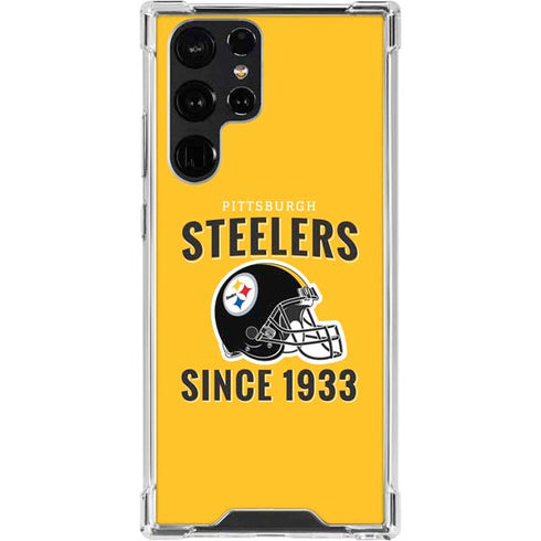 NFL Pittsburgh Steelers Helmet Galaxy S24 Ultra Clear Case