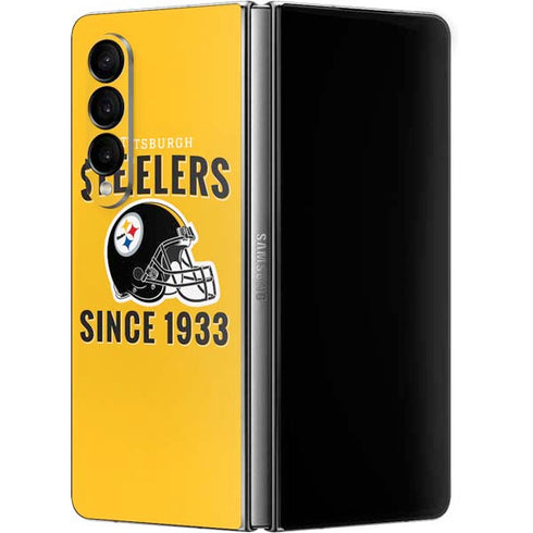 NFL Pittsburgh Steelers Helmet Galaxy Z Fold4 5G Skin