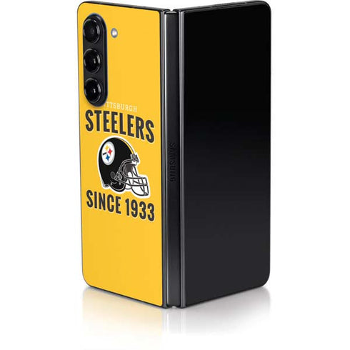 NFL Pittsburgh Steelers Helmet Galaxy Z Fold5 5G Skin