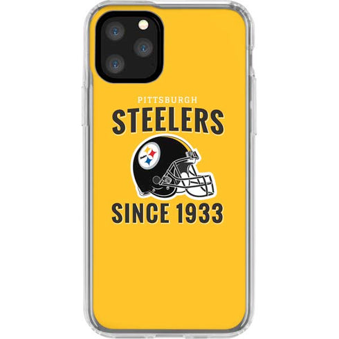 NFL Pittsburgh Steelers Helmet iPhone 11 Pro Clear Case