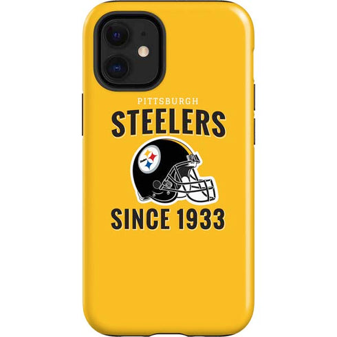 NFL Pittsburgh Steelers Helmet iPhone 12 Mini Impact Case