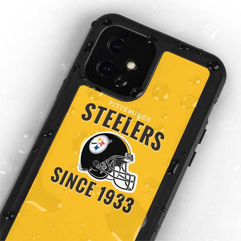 NFL Pittsburgh Steelers Helmet iPhone 12 Mini Waterproof Case
