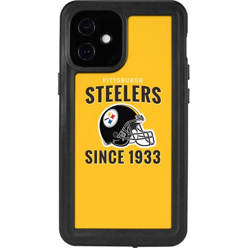 NFL Pittsburgh Steelers Helmet iPhone 12 Mini Waterproof Case