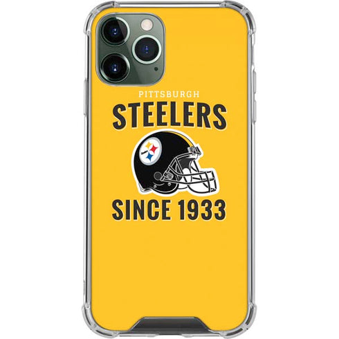 NFL Pittsburgh Steelers Helmet iPhone 12 Pro Clear Case