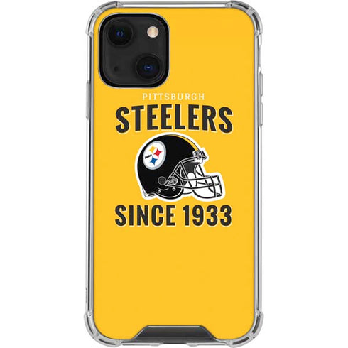 NFL Pittsburgh Steelers Helmet iPhone 14 Clear Case