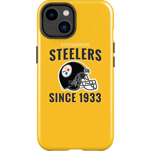 NFL Pittsburgh Steelers Helmet iPhone 14 Plus Impact Case