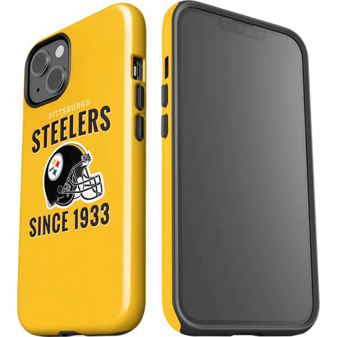 NFL Pittsburgh Steelers Helmet iPhone 15 Plus Impact Case