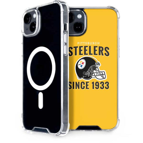 NFL Pittsburgh Steelers Helmet iPhone 15 MagSafe Case