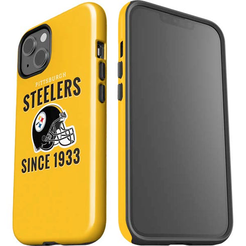 NFL Pittsburgh Steelers Helmet iPhone 15 Impact Case