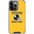 NFL Pittsburgh Steelers Helmet iPhone 14 Pro Clear Case